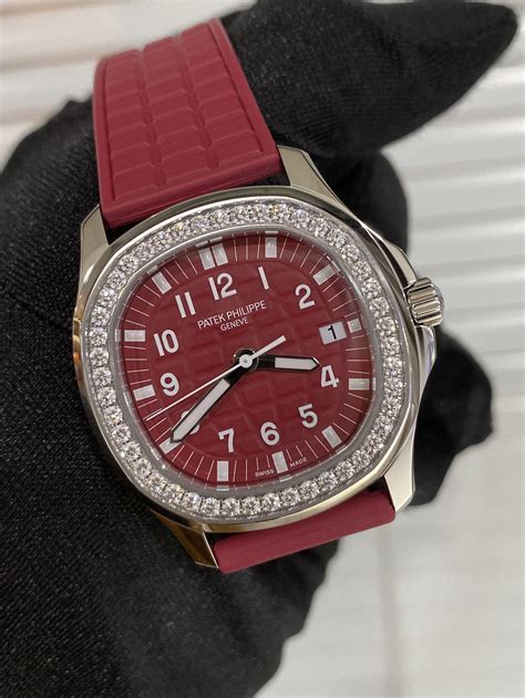 patek philippe red aquanaut|patek philippe aquanaut retail price.